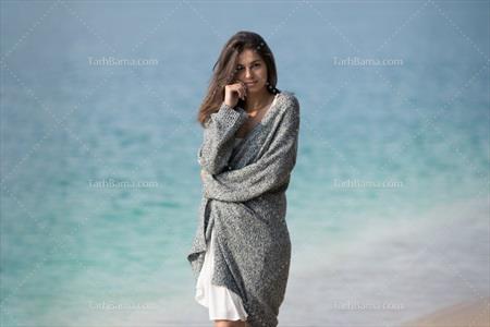 عکس مدل زن در ساحل